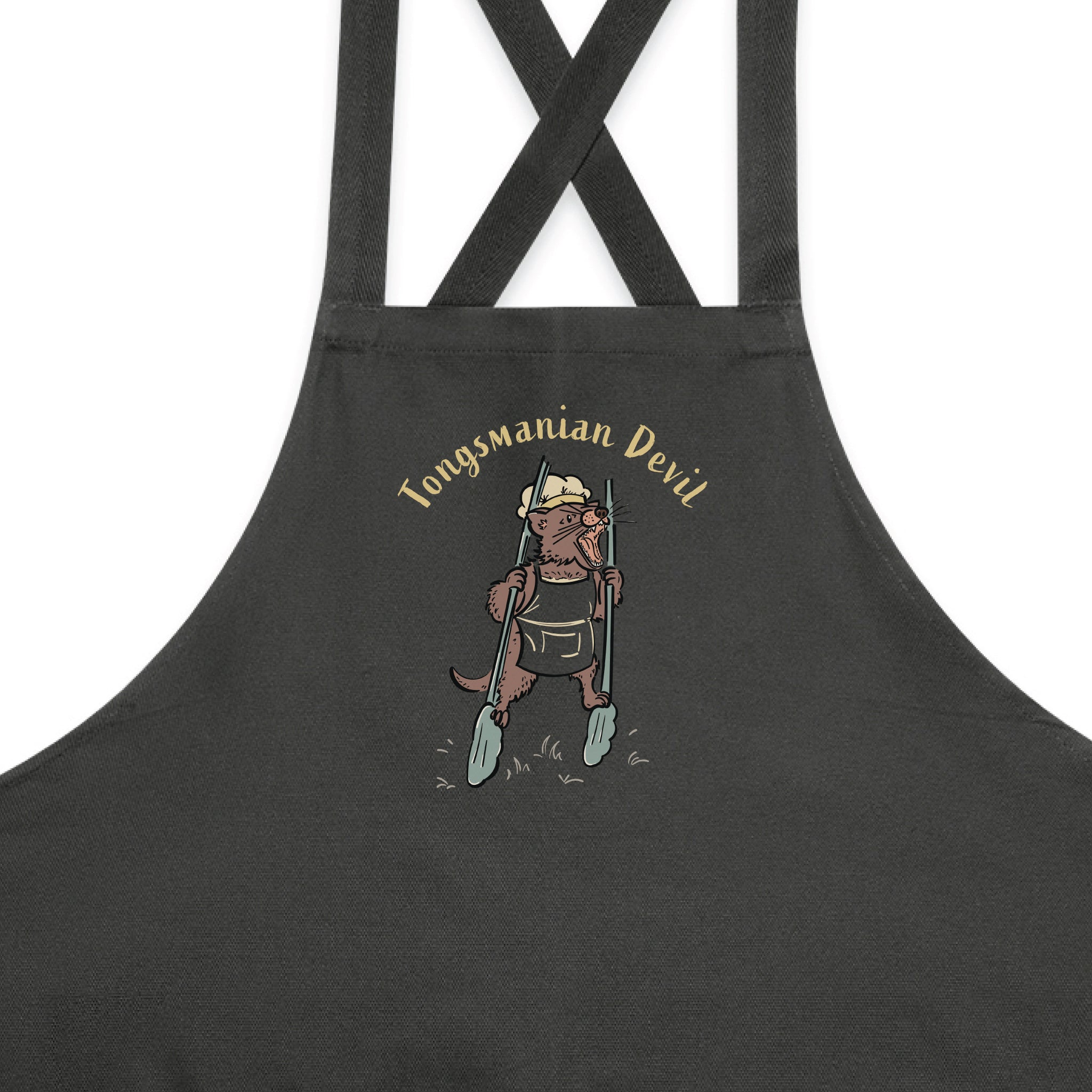 Tasmanian Devil BBQ Cotton Canvas Apron - Tongsmanian Devil