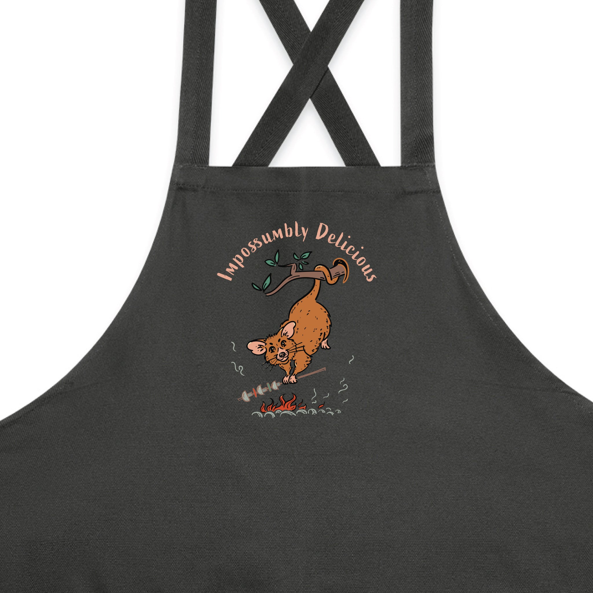 Possum BBQ Cotton Canvas Apron - Impossumbly Delicious