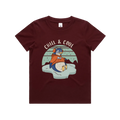 Funny Australian youth t-shirt with hand drawn penguin design