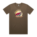 Funny Australian men's t-shirt with hand drawn Tasmanian devil design