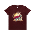 Funny Australian youth t-shirt with hand drawn Tasmanian devil design