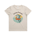 Funny kids t-shirt with hand drawn shark design