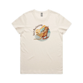 Funny women’s t-shirt with hand-drawn relaxed kangaroo design