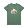 Funny women’s t-shirt with hand-drawn relaxed koala design