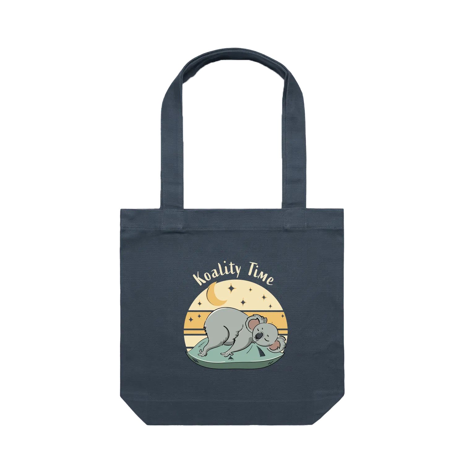 Koala tote bag with funny hand-drawn Australian animal design