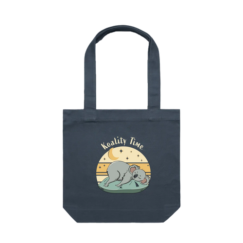 Koala tote bag with funny hand-drawn Australian animal design