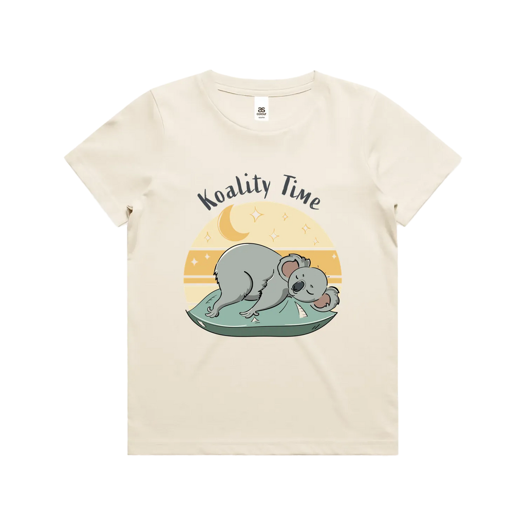 Funny Australian youth t-shirt with hand drawn koala design