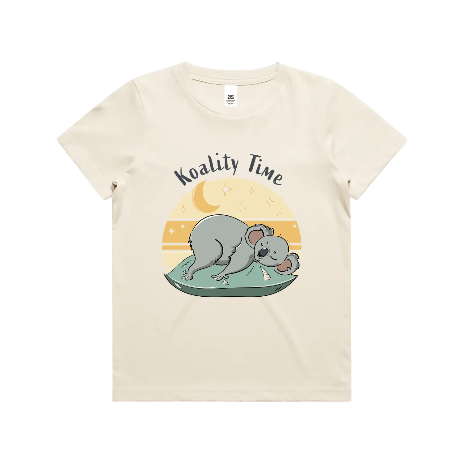 Funny Australian youth t-shirt with hand drawn koala design