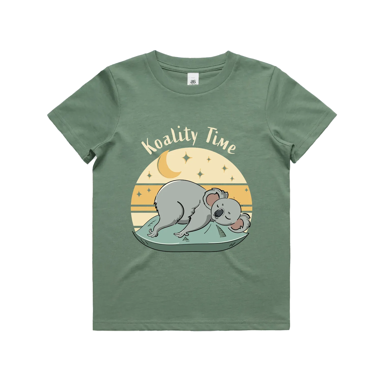 Funny Australian youth t-shirt with hand drawn koala design