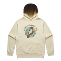Men’s butter platypus hoodie featuring a cute, funny hand-drawn platypus design, Paddling Through Life print