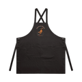 Possum BBQ apron featuring a hand-drawn possum cooking over an open fire with Impossumbly Delicious slogan
