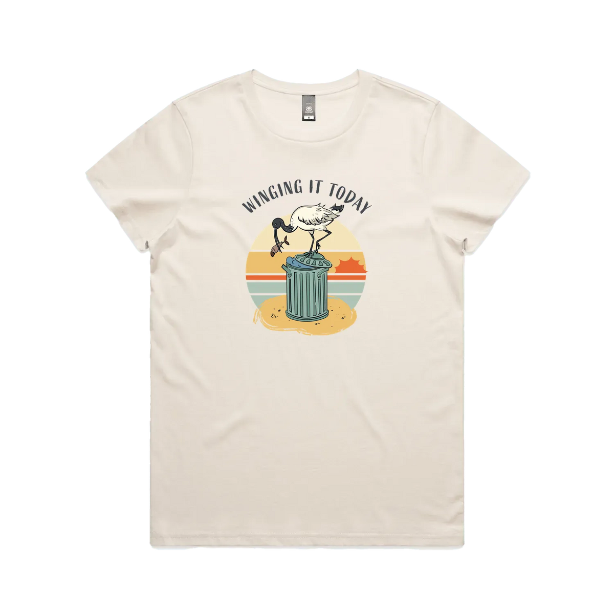 Funny ibis ecru t-shirt women’s Australian souvenir design