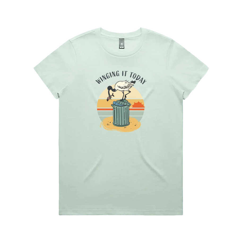 Funny ibis seafoam t-shirt women’s Australian souvenir design