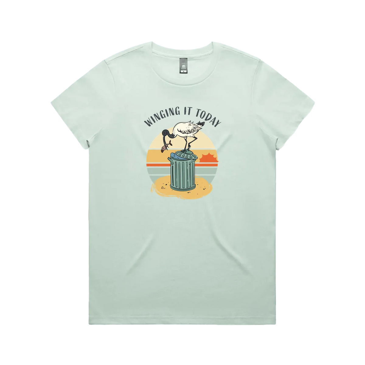 Funny ibis seafoam t-shirt women’s Australian souvenir design