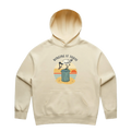 Women’s butter ibis hoodie featuring a cute, funny hand-drawn ibis design, Winging It Today print